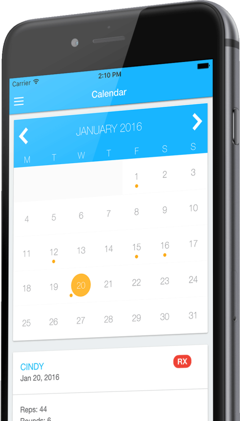 Crossfit WOD App Calendar