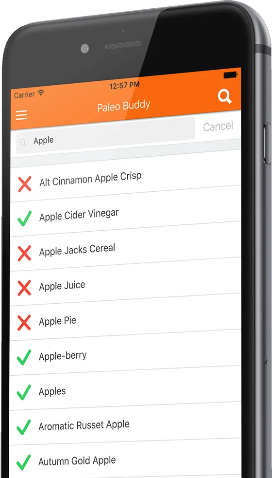 Paleo App Food Database