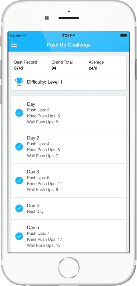 30 Day Push Up Challenge::Appstore for Android