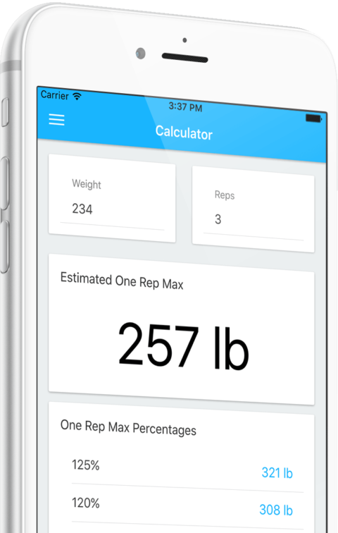 One rep deals max calculator